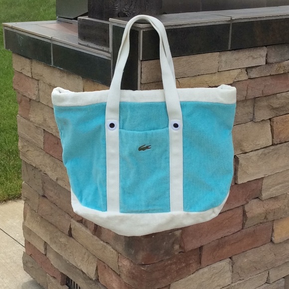 lacoste beach bag